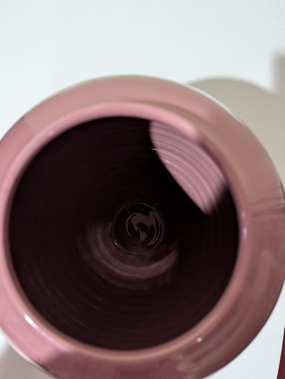 Elegant Pink Ceramic Floor Vase - Home Accents 14H X 7W - Picture 5 of 7